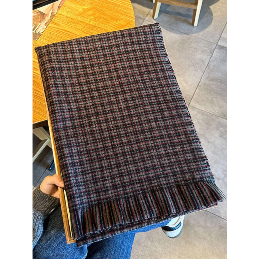 Plaid Warm Scarf Apparel and Accessories