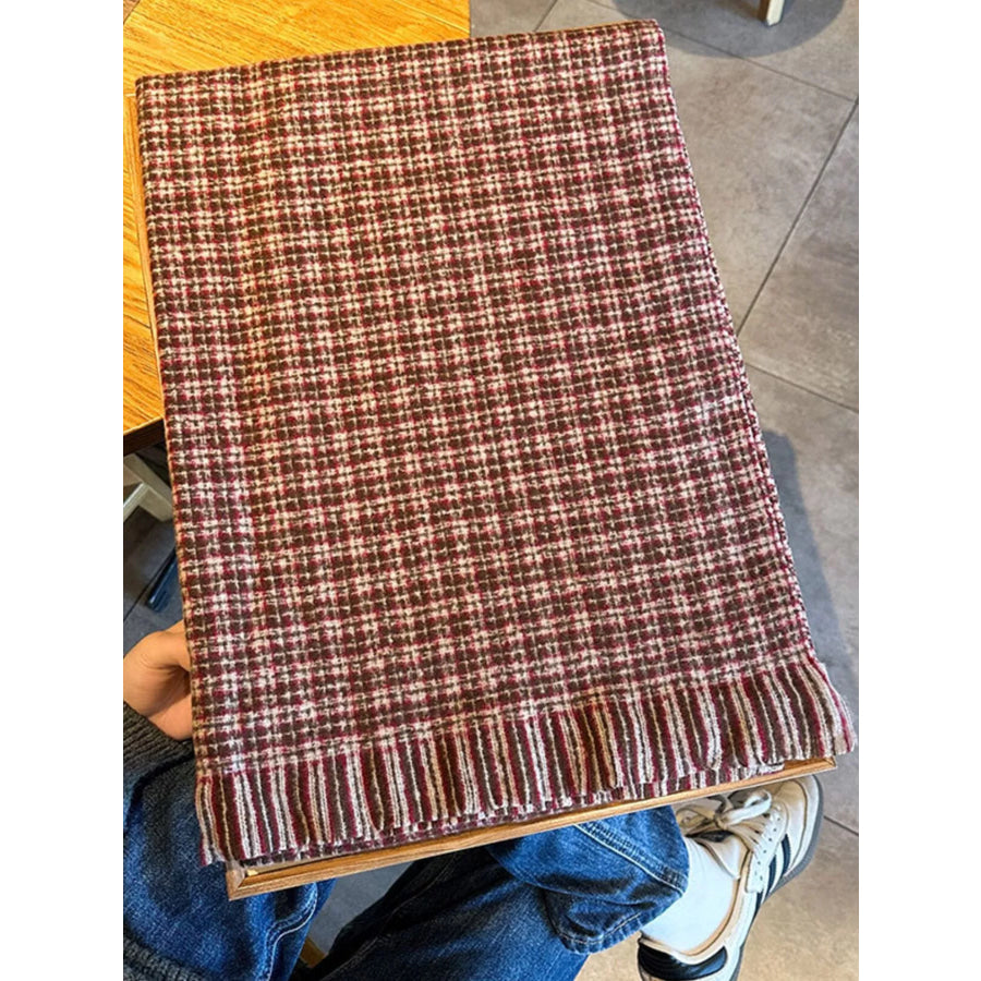 Plaid Warm Scarf Apparel and Accessories