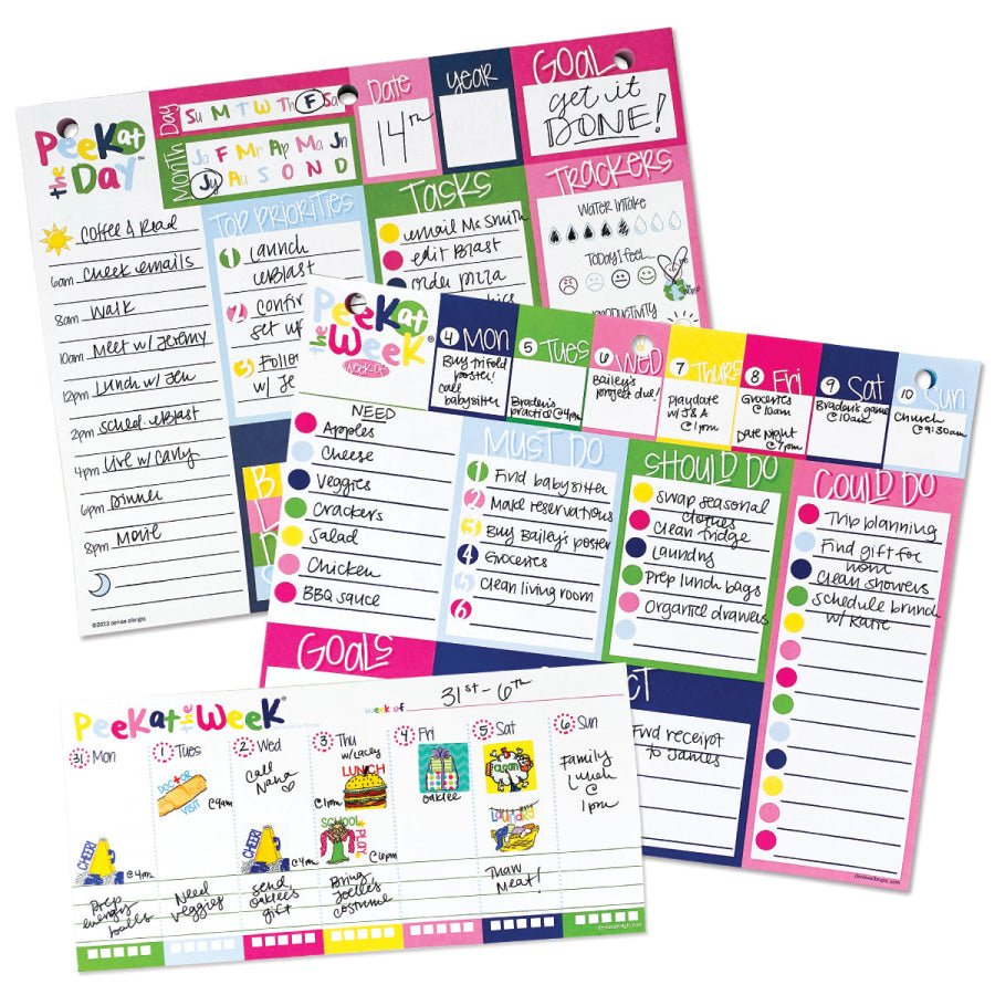 Plan Your Way Bundle | Daily &amp; Weekly Planner Pads Pads