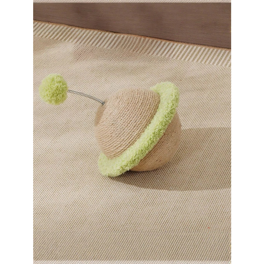 Planet-Shaped Interactive Cat Toy with Sisal Scratching Surface Apparel and Accessories