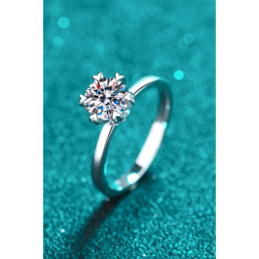 Pleasant Surprise 925 Sterling Silver 1 Carat Moissanite Ring