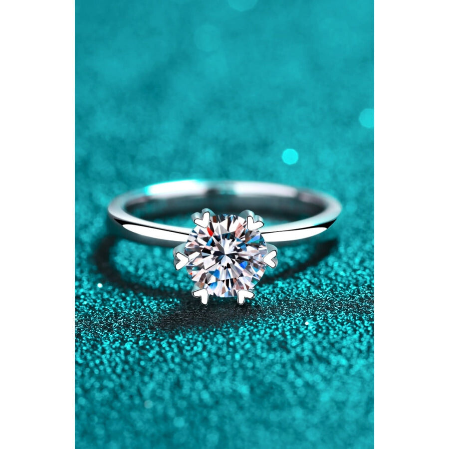 Pleasant Surprise 925 Sterling Silver 1 Carat Moissanite Ring