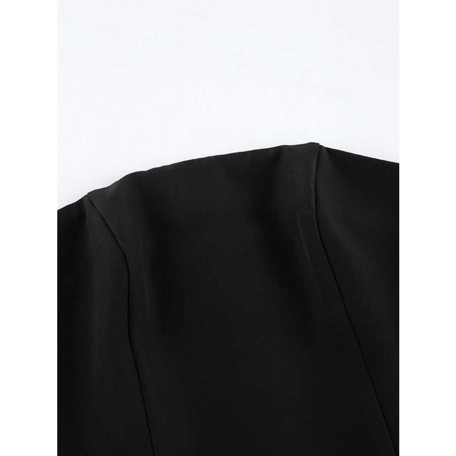 Pleated Detail Tube Mini Dress Apparel and Accessories