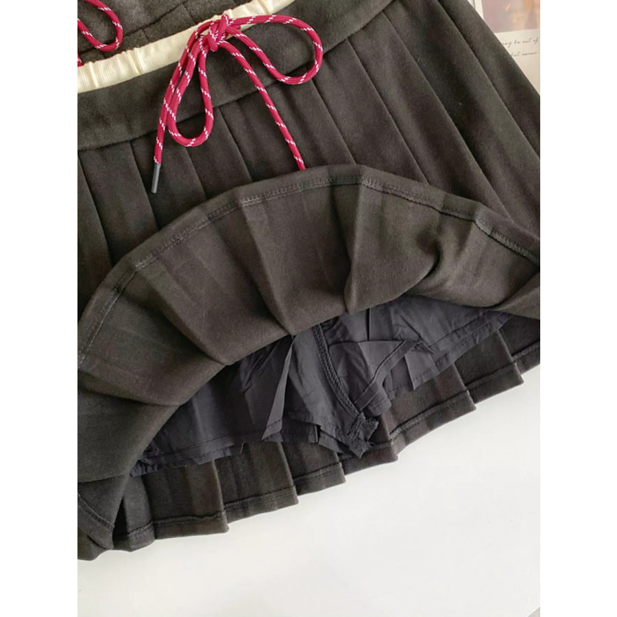 Pleated Mini Skirt Apparel and Accessories