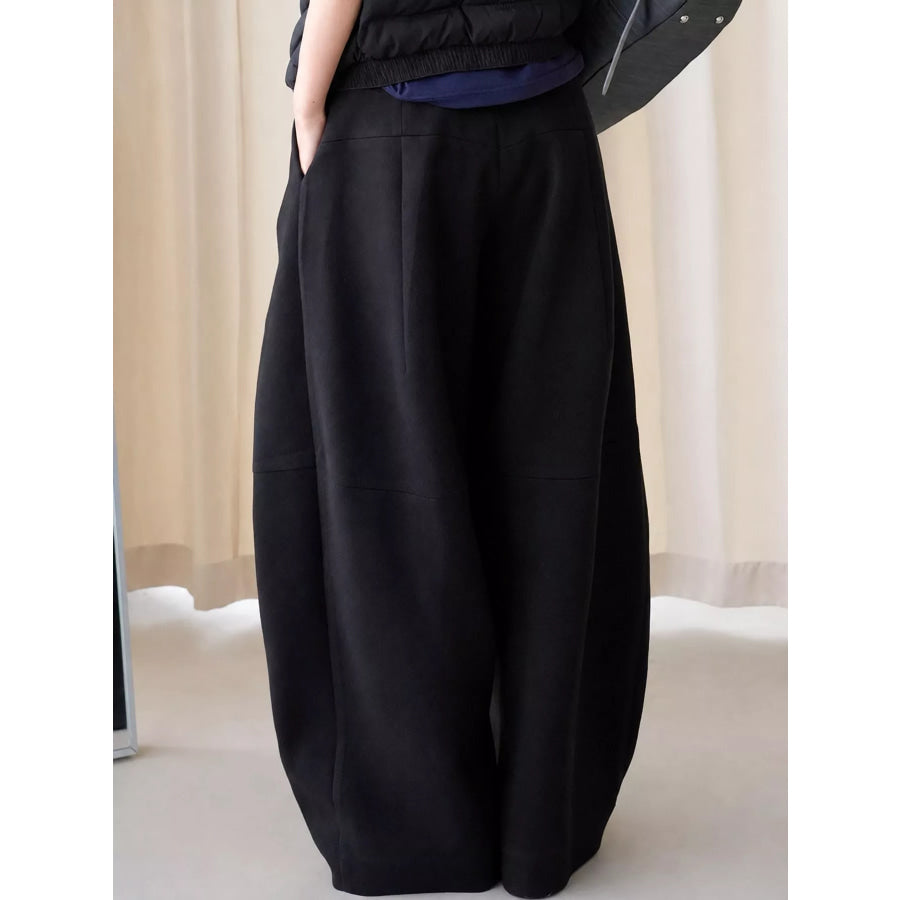Pleated Wide-Leg Pants Apparel and Accessories