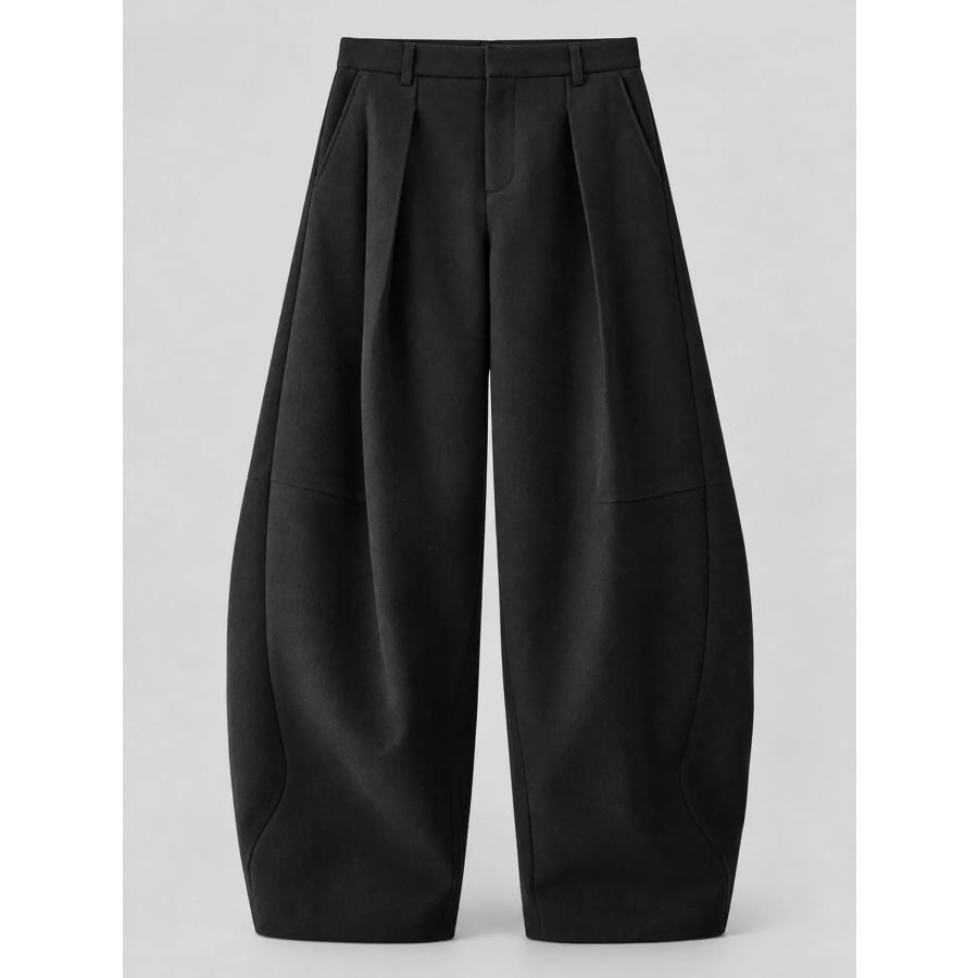 Pleated Wide-Leg Pants Apparel and Accessories