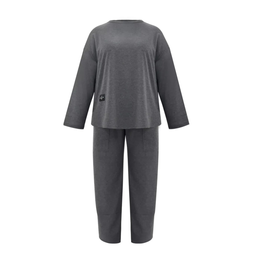 Plus Size Casual Loose Fit Top and Pants Two-Piece Set Apparel and Accessories