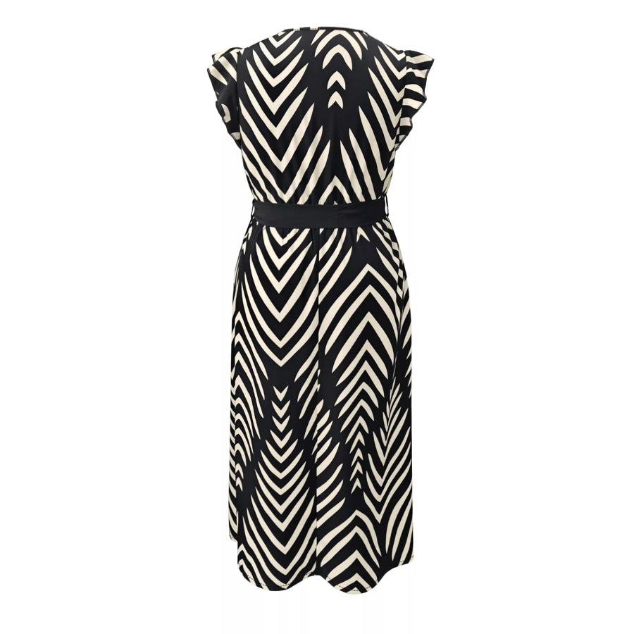 Plus Size Chevron Print Wrap Maxi Dress Apparel and Accessories