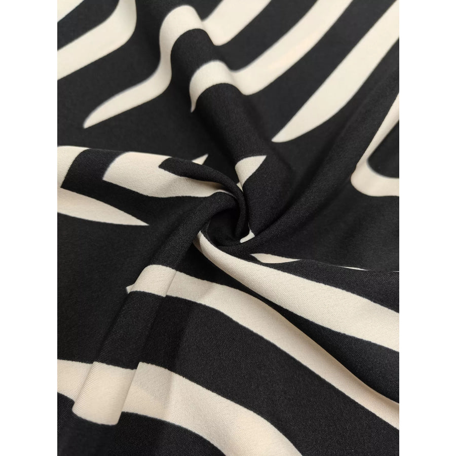 Plus Size Chevron Print Wrap Maxi Dress Apparel and Accessories