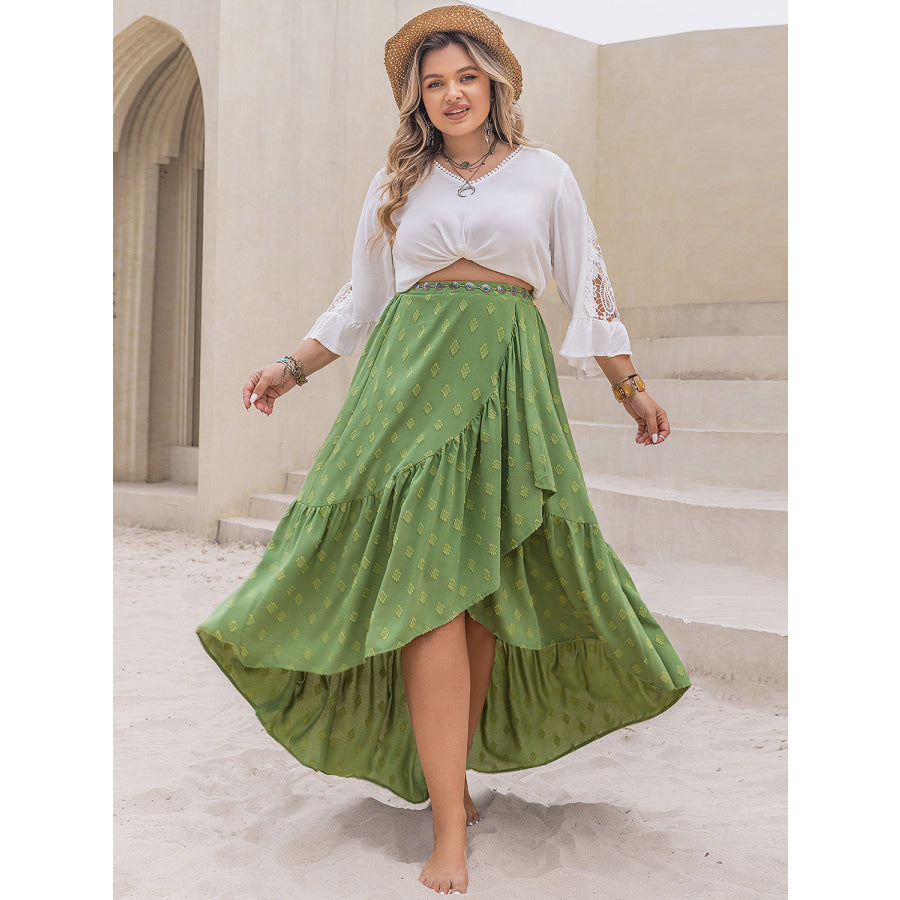 Plus Size High-Low Skirt Apparel and Accessories