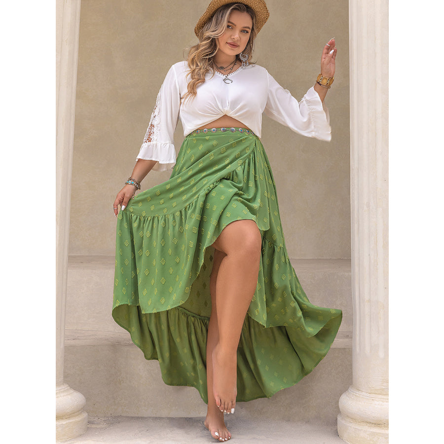 Plus Size High-Low Skirt Apparel and Accessories