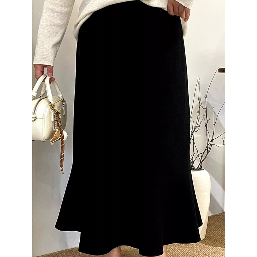 Plus Size High-Waisted Mermaid Skirt Apparel and Accessories
