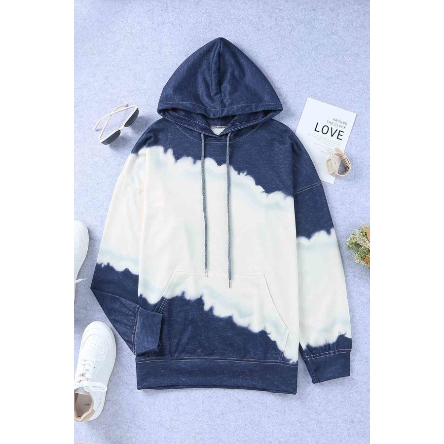 Plus Size Hoodie with Front Pocket Navy / 1XL