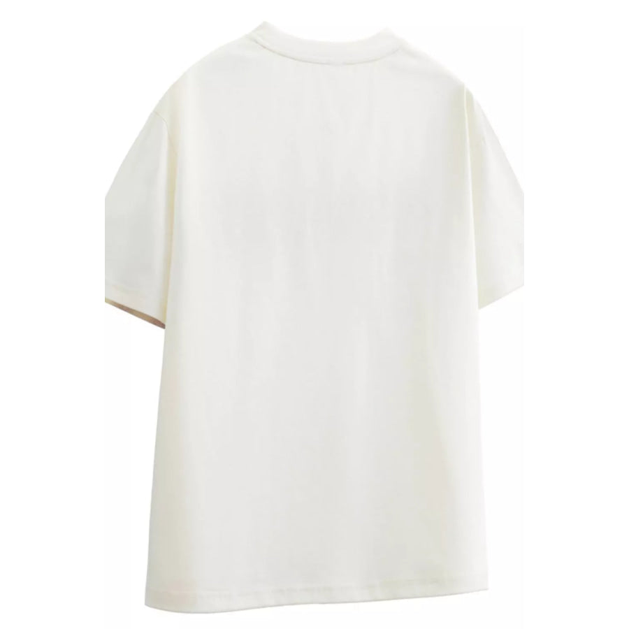 Plus Size Letter Graphic Short Sleeve T-Shirt Apparel and Accessories