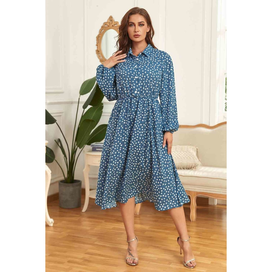 Plus Size Long Sleeve Shirt Dress