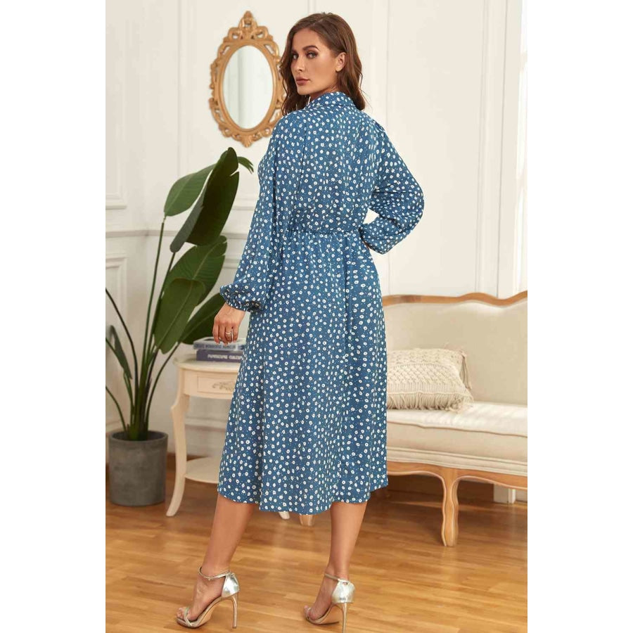 Plus Size Long Sleeve Shirt Dress