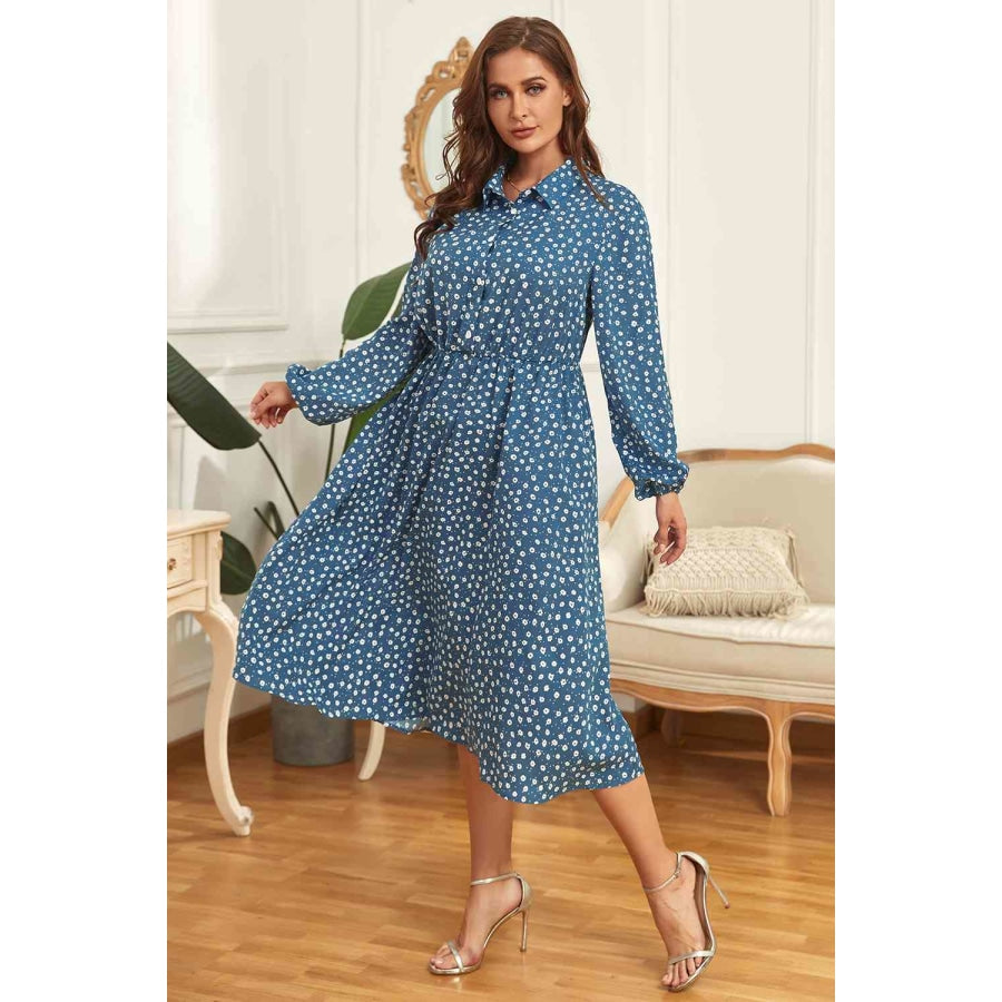 Plus Size Long Sleeve Shirt Dress