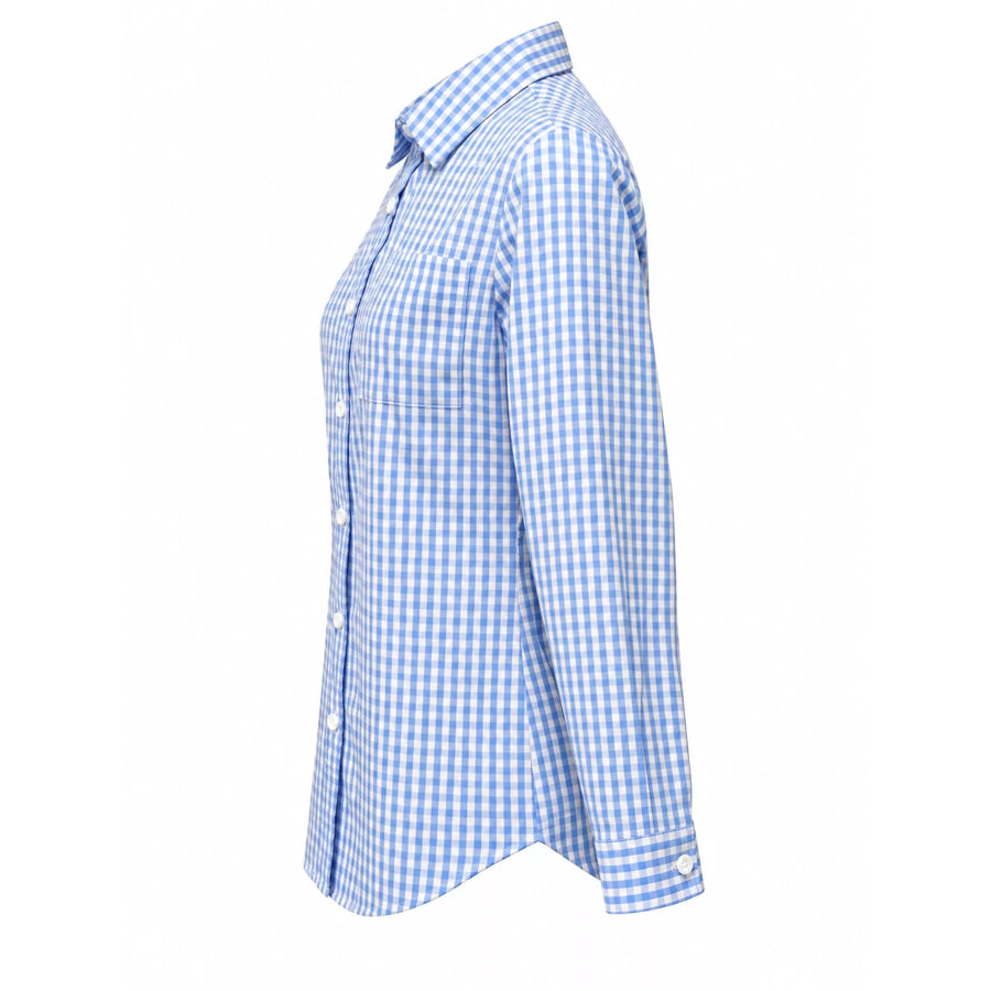 Plus Size Plaid Button-Down Long Sleeve Shirt Apparel and Accessories