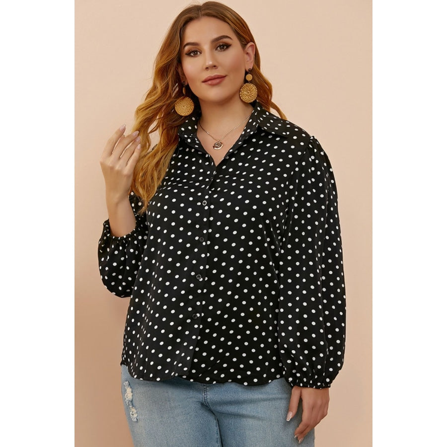 Polka dot shop plus size shirt