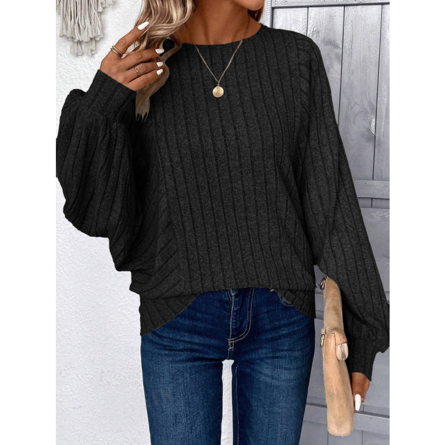 Plus Size Round Neck Batwing Sleeve T-Shirt Apparel and Accessories