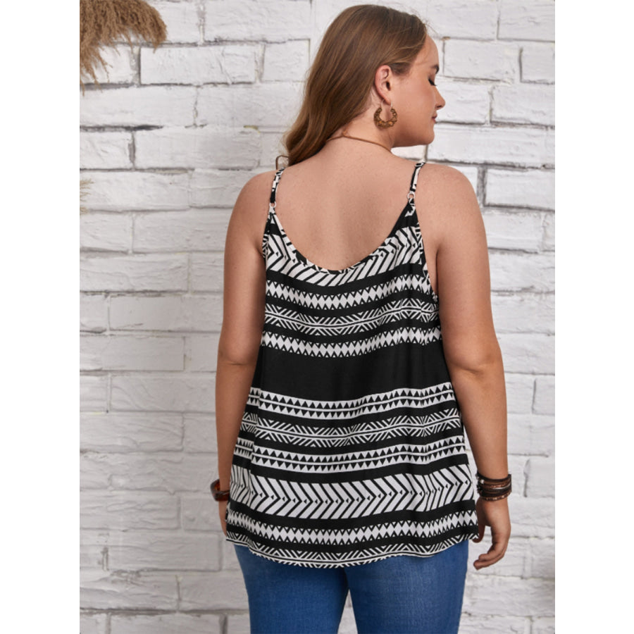 Plus Size Scoop Neck Cami Black / 0XL Apparel and Accessories