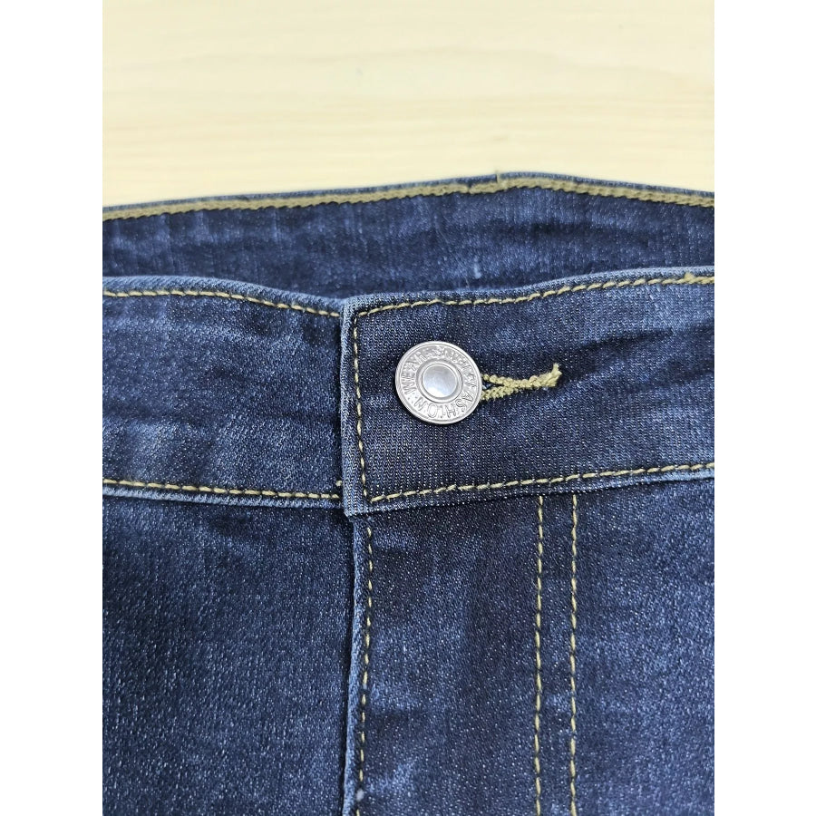 Plus Size Slim Fit Distressed Jeans Apparel and Accessories