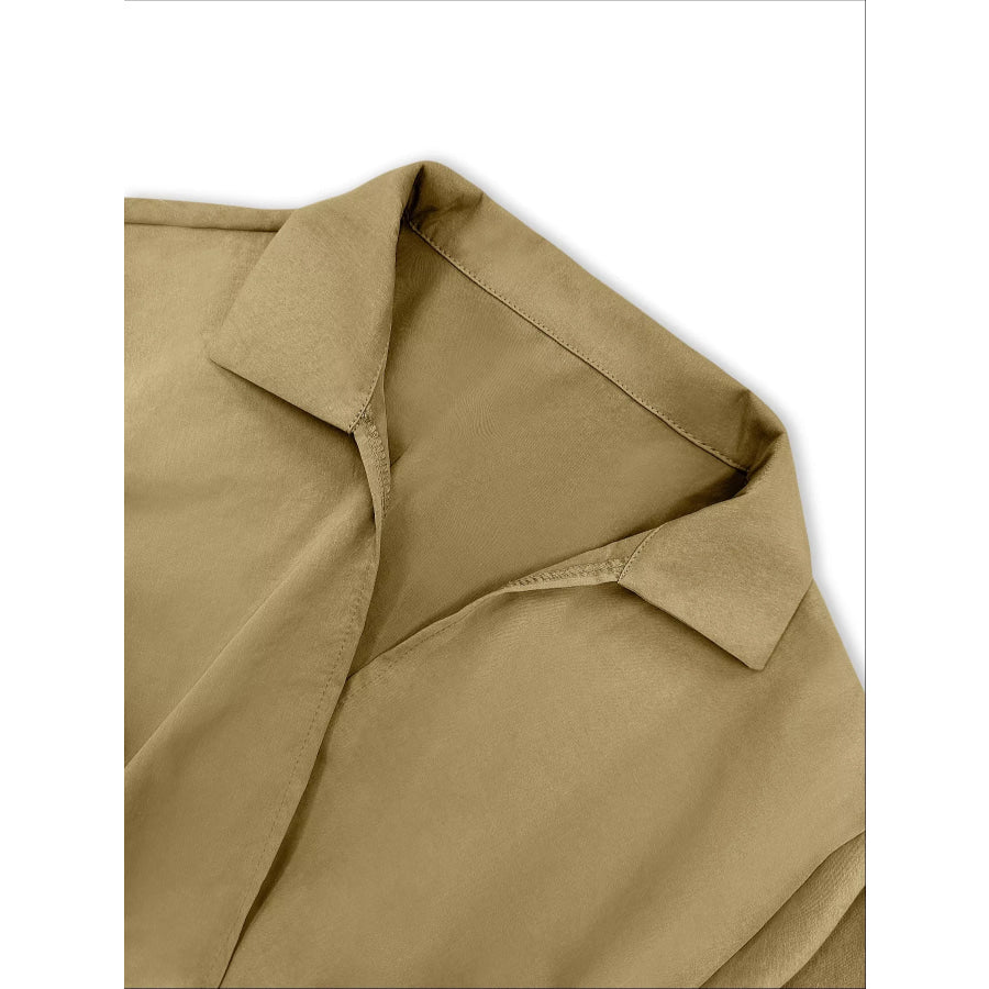 Plus Size Twist Front Split Midi Dress Apparel and Accessories