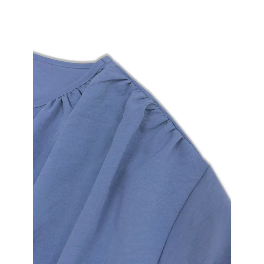 Plus Size V-Neck Long Sleeve Blouse Apparel and Accessories