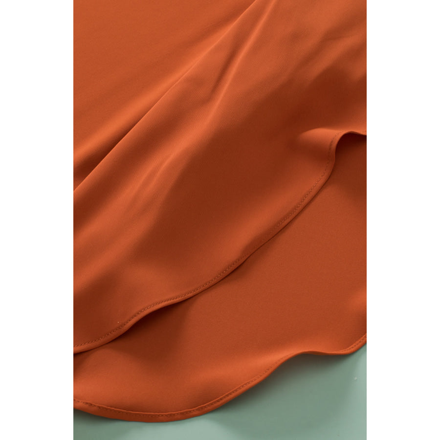 Plus Size V-Neck Petal Sleeve Blouse Apparel and Accessories