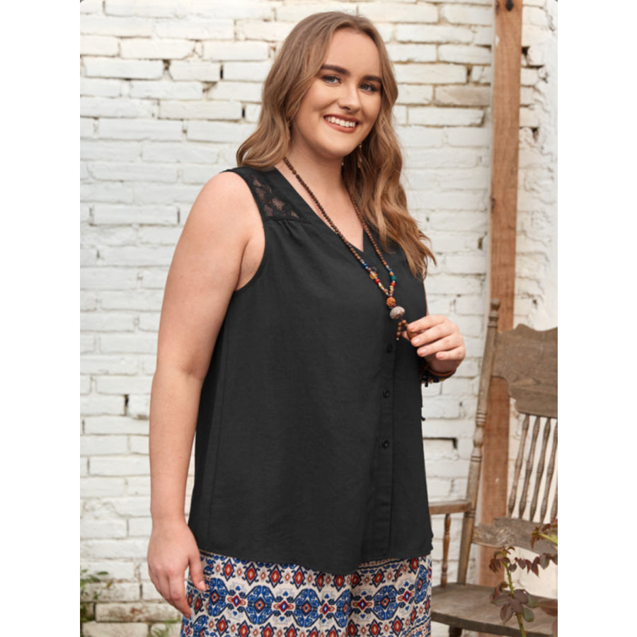 Plus Size V-Neck Tank Apparel and Accessories