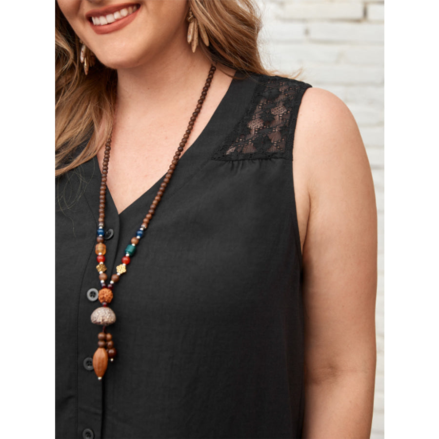 Plus Size V-Neck Tank Apparel and Accessories