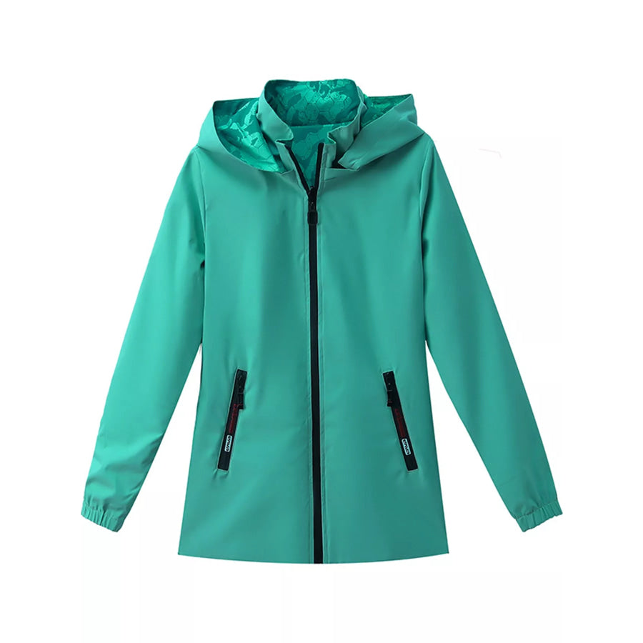 Plus Size Zip Up Hooded Jacket Apparel and Accessories