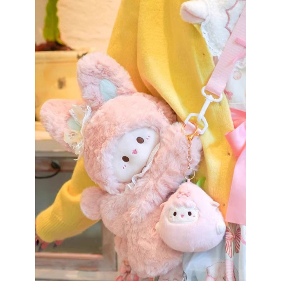 Plush Bunny Backpack Bag Blush Pink / ONESIZE Apparel and Accessories