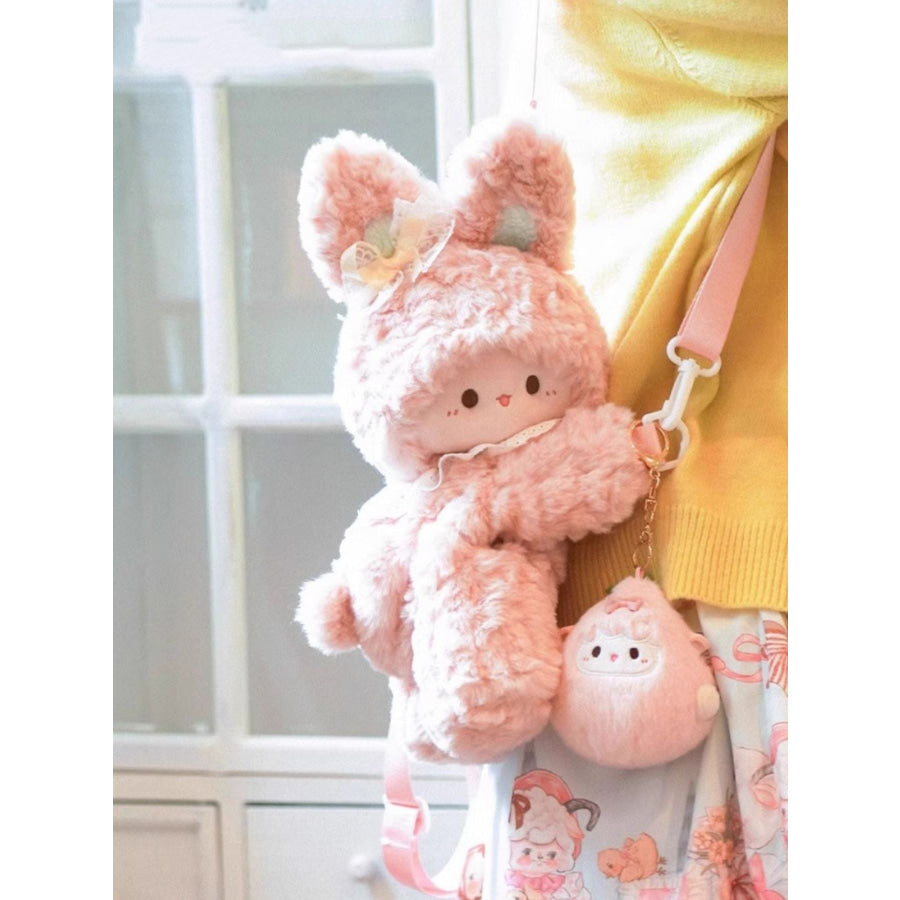 Plush Bunny Backpack Bag Blush Pink / ONESIZE Apparel and Accessories