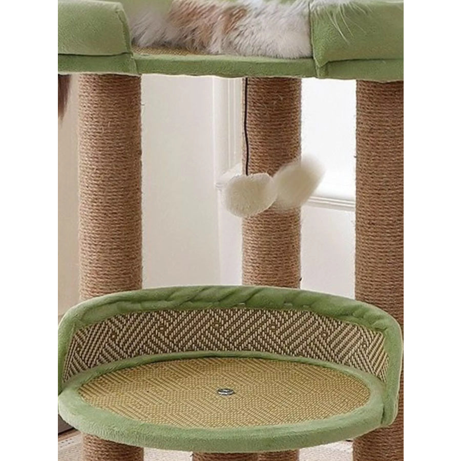 Plush Cat Tree Condo with Scratching Posts Apparel and Accessories