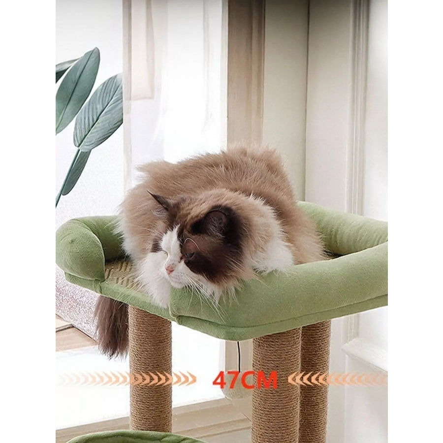 Plush Cat Tree Condo with Scratching Posts Apparel and Accessories