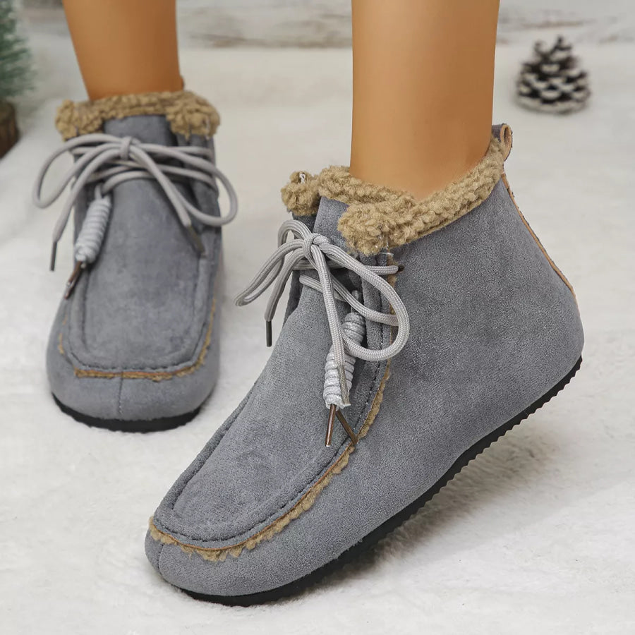 Plush Lined Ankle Boots footwear