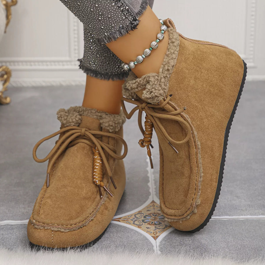 Plush Lined Ankle Boots footwear