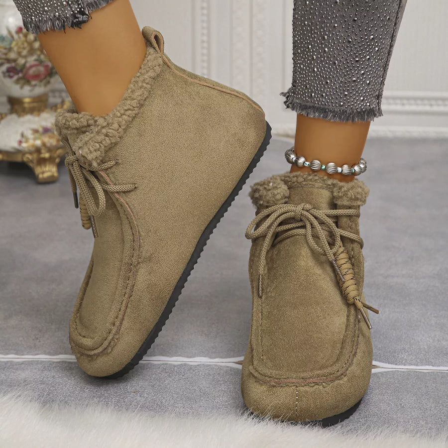Plush Lined Ankle Boots footwear