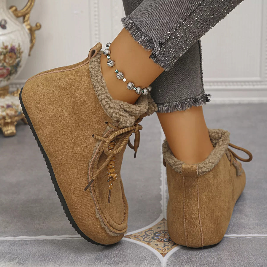 Plush Lined Ankle Boots footwear