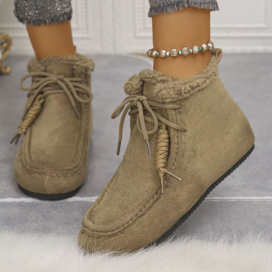 Plush Lined Ankle Boots footwear