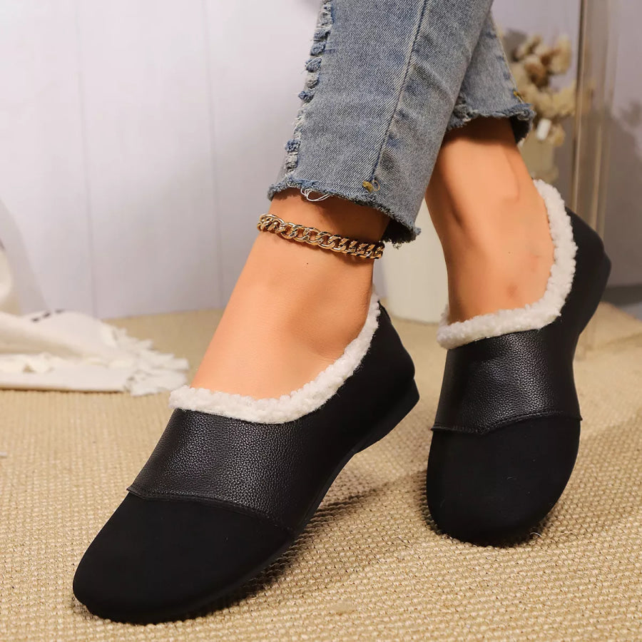 Plush-Lined Slip-Ons footwear