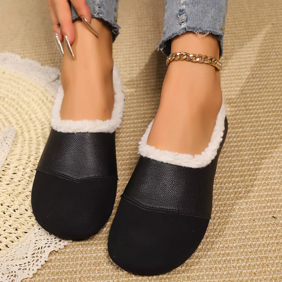 Plush-Lined Slip-Ons footwear