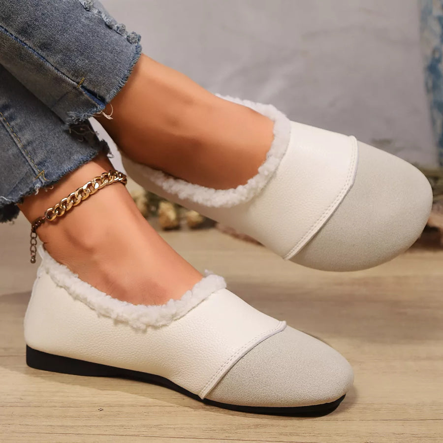 Plush-Lined Slip-Ons footwear