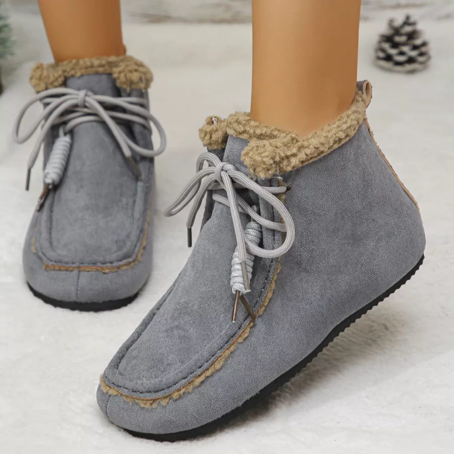 Plush Lining Ankle Boots Apparel and Accessories