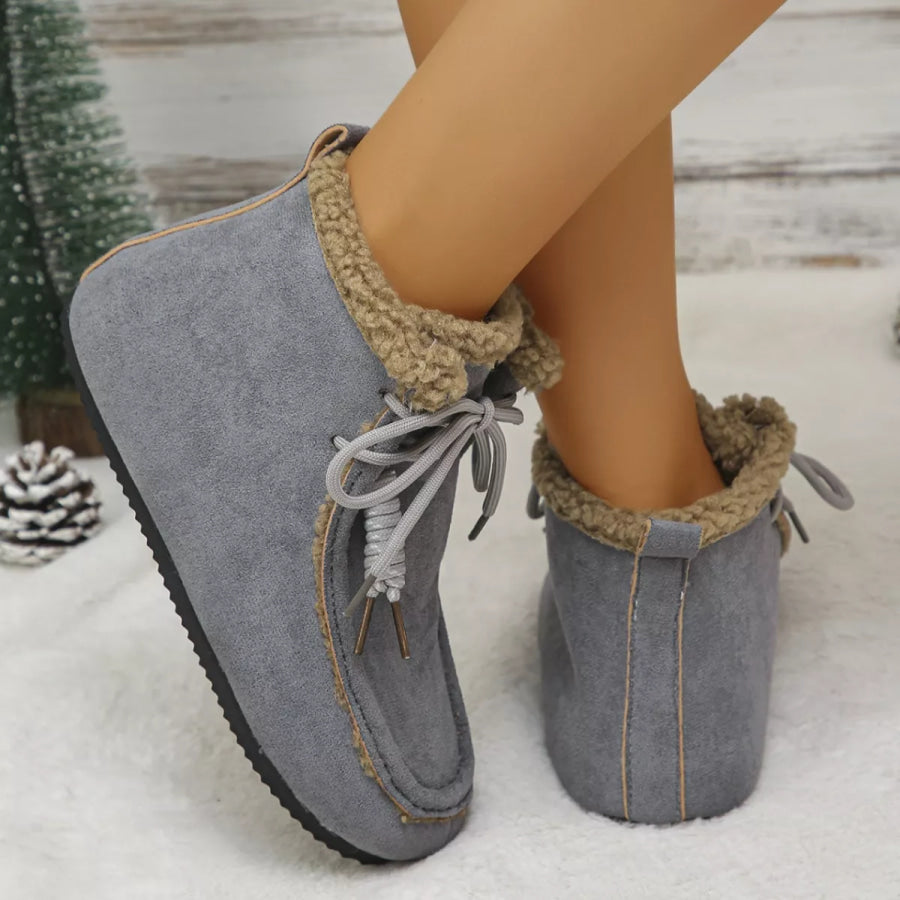 Plush Lining Ankle Boots Apparel and Accessories