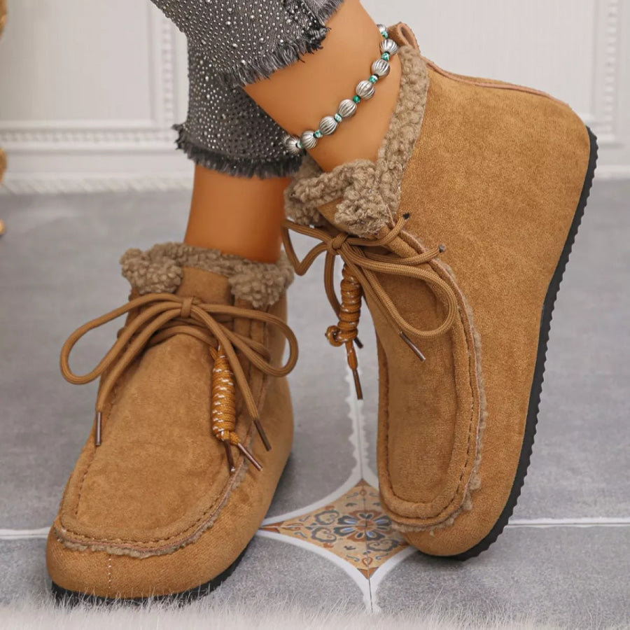 Plush Lining Ankle Boots Apparel and Accessories