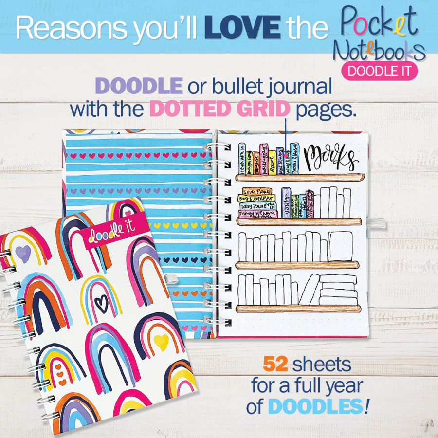 Pocket Notebooks | List Plan Doodle | 5 Styles Accessories