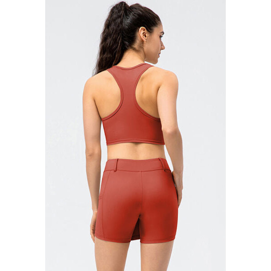 Pocketed Active Skort Strawberry / S Clothing