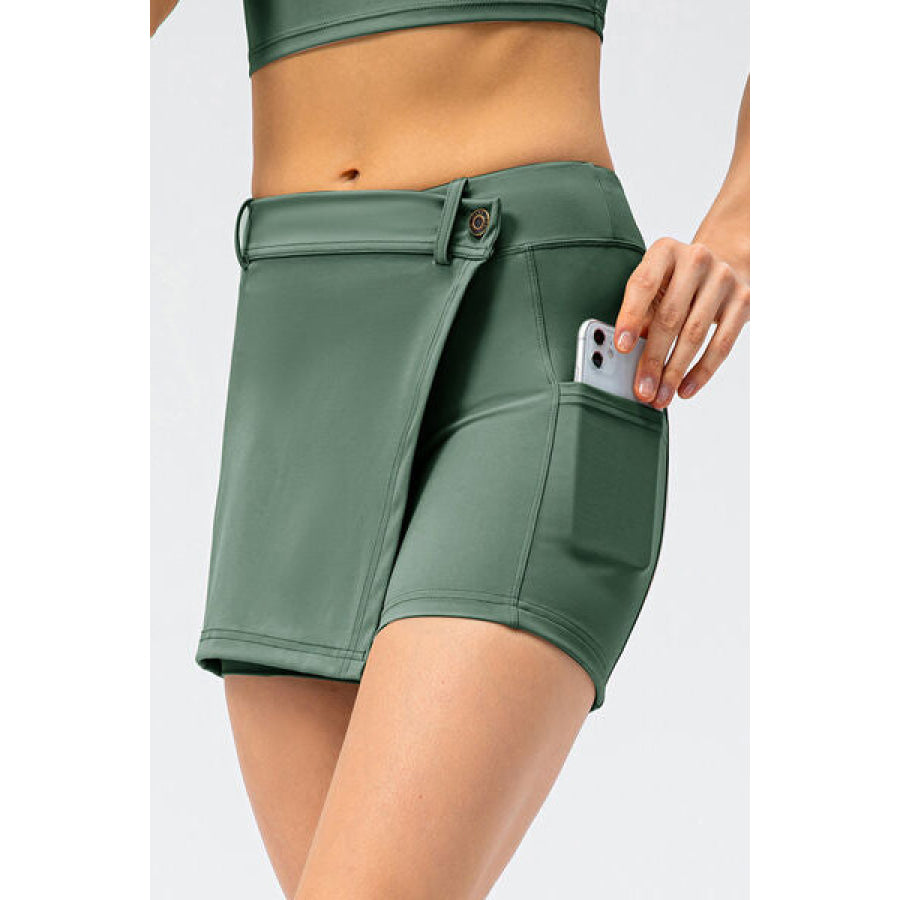 Pocketed Active Skort Clothing